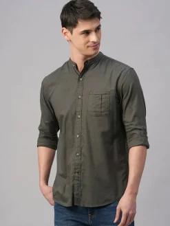 Women Cottonworld Solid | Solid^Men's Cotton Modal Regular Fit Shirt