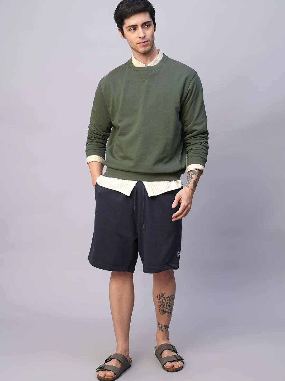 Cottonworld Men | Regular Fit^Men's Organic Cotton Regular Fit Sweatshirt