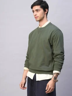 Cottonworld Men | Regular Fit^Men's Organic Cotton Regular Fit Sweatshirt