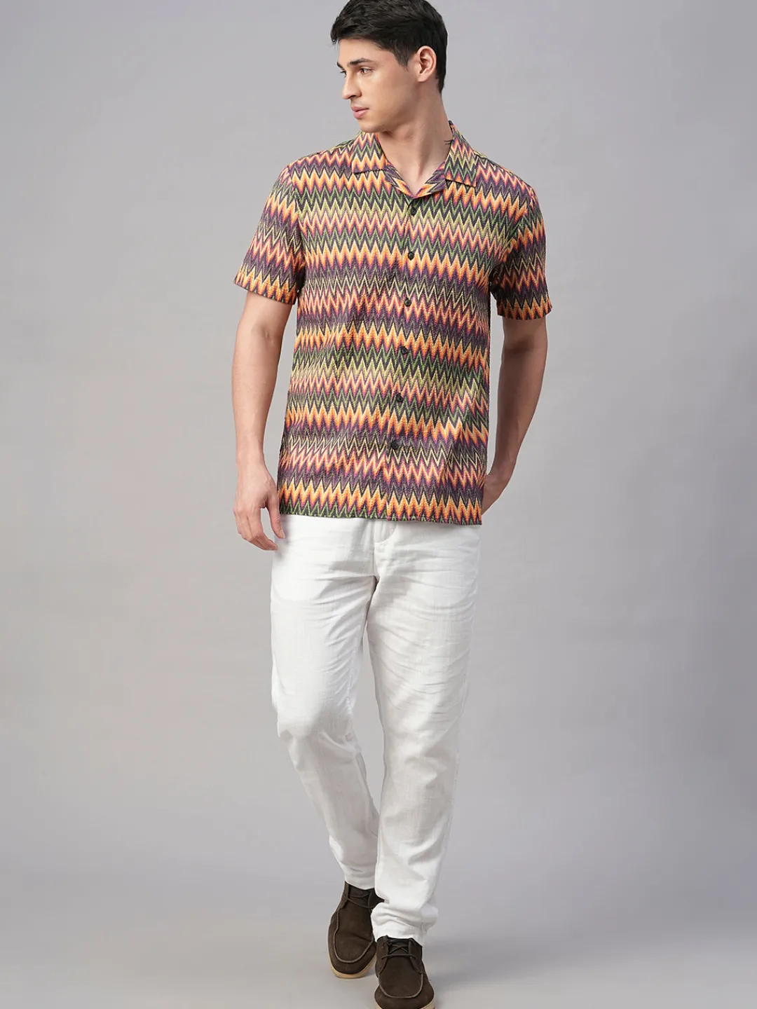 Women Cottonworld Print | Print^Men's 100% Cotton Regular Fit Shirt