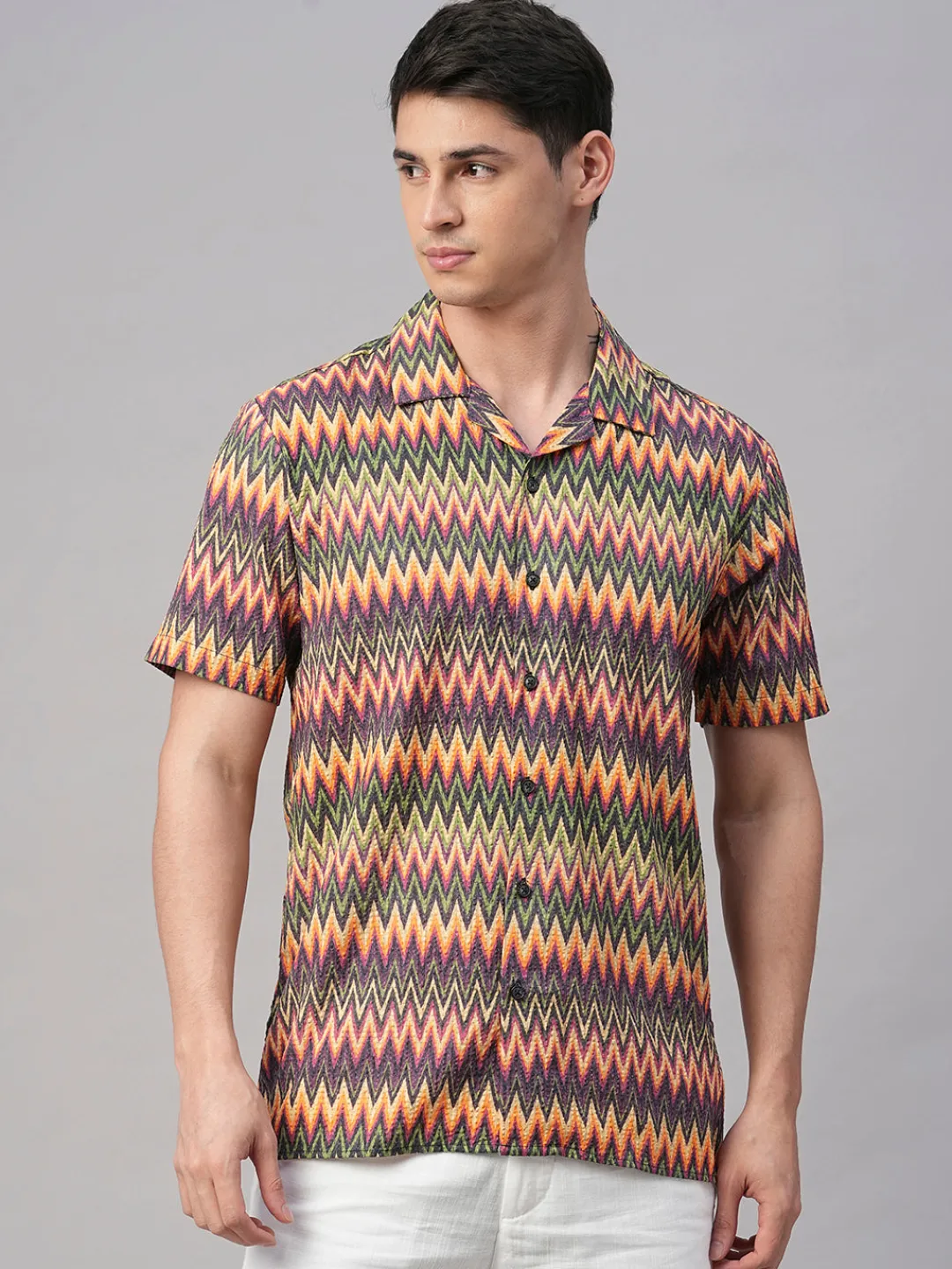 Women Cottonworld Print | Print^Men's 100% Cotton Regular Fit Shirt