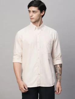 Women Cottonworld Solid | Solid^Men's Oxford Cotton Regular Fit Shirt