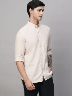 Women Cottonworld Solid | Solid^Men's Oxford Cotton Regular Fit Shirt