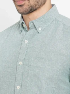 Women Cottonworld Solid | Solid^Men's Oxford Cotton Regular Fit Shirt