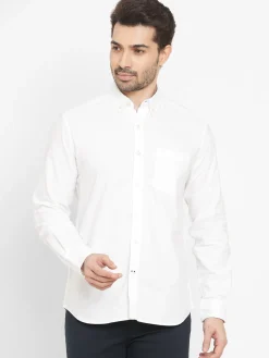Women Cottonworld Solid | Solid^Men's Oxford Cotton Regular Fit Shirt