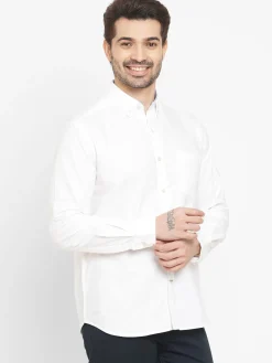 Women Cottonworld Solid | Solid^Men's Oxford Cotton Regular Fit Shirt