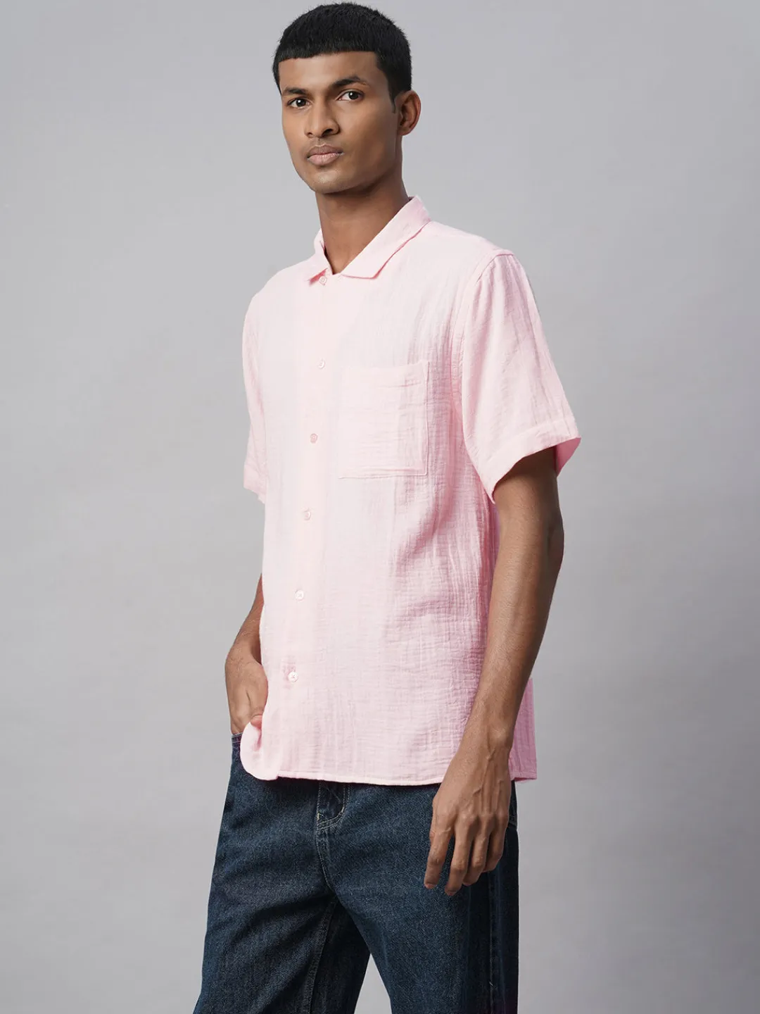 Women Cottonworld Solid | Solid^Men's 100% Cotton Regular Fit Shirt