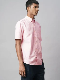 Women Cottonworld Solid | Solid^Men's Oxford 100% Cotton Regular Fit Shirt