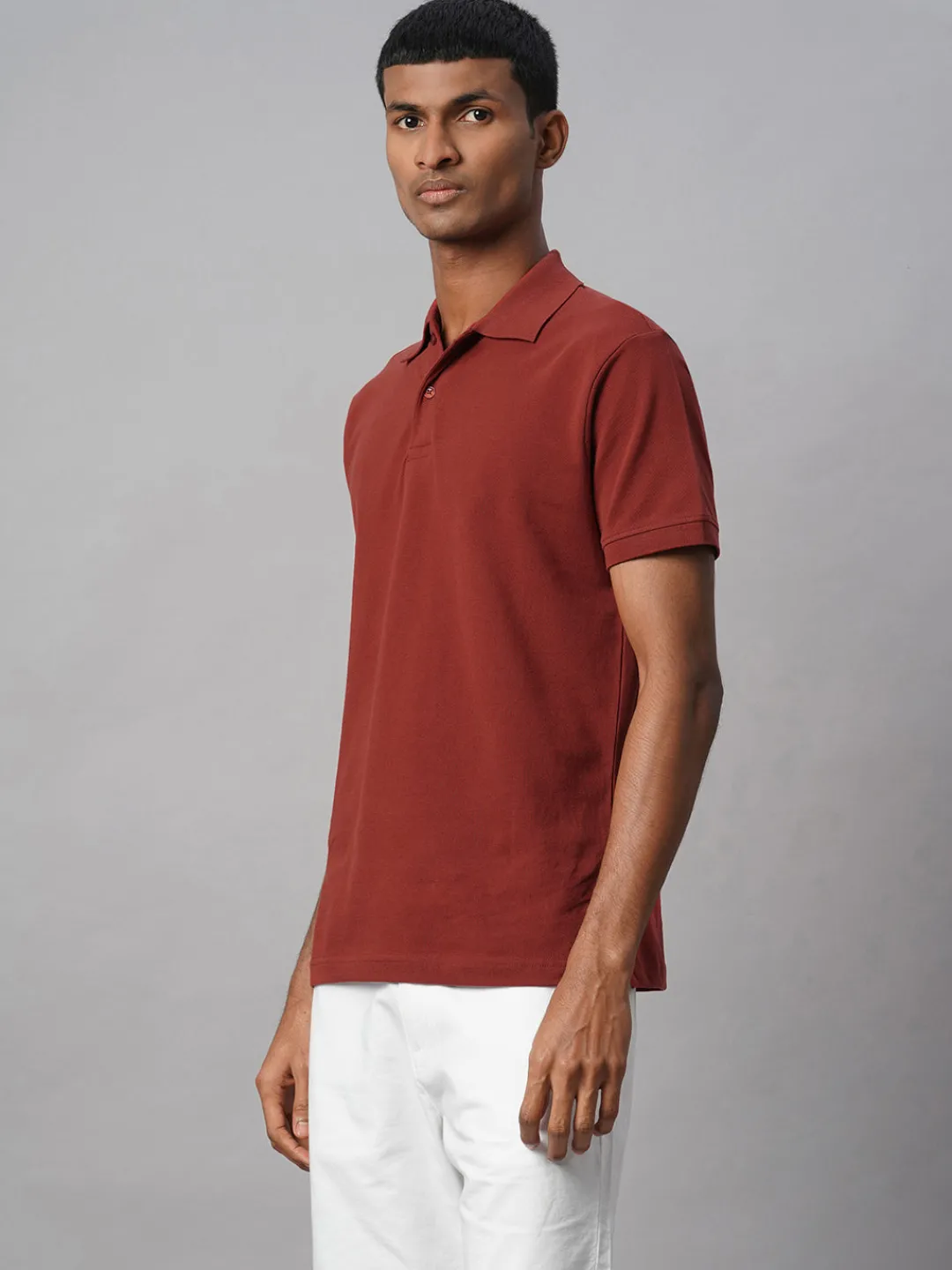 Cottonworld Regular Fit | Polo^Men's 100% Cotton Regular Fit Tshirt