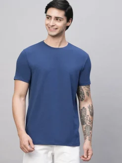 Cottonworld Men | Regular Fit^Men's Cotton Bamboo Elastane Regular Fit Tshirt
