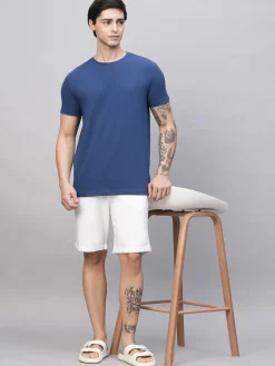 Cottonworld Men | Regular Fit^Men's Cotton Bamboo Elastane Regular Fit Tshirt
