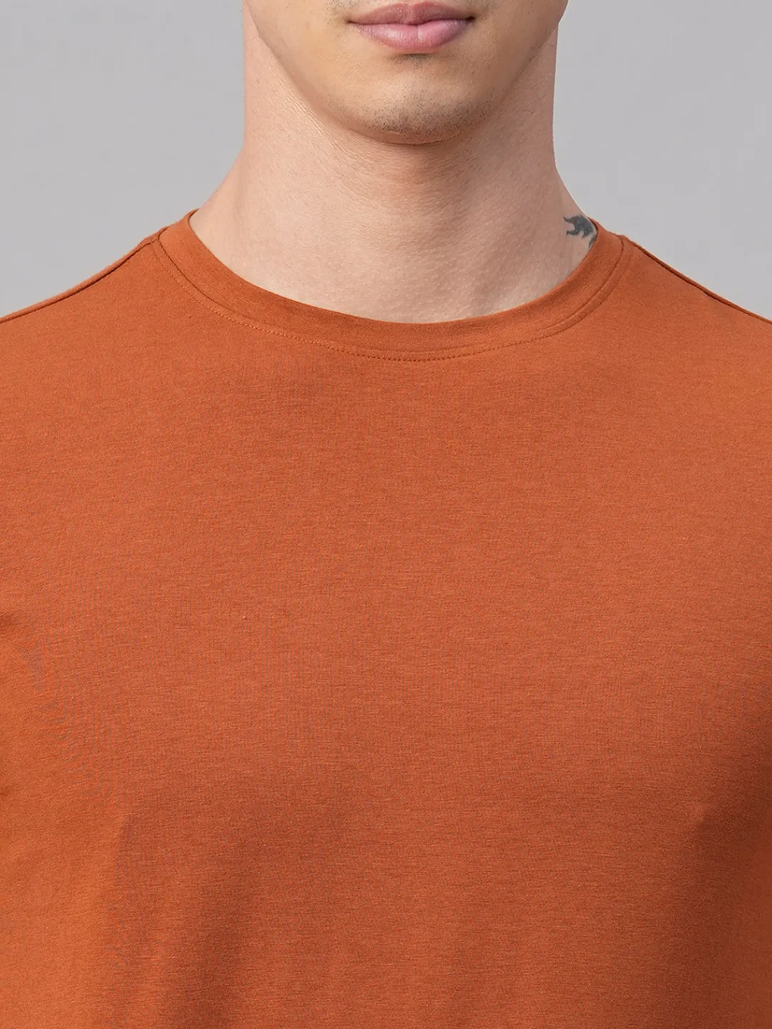 Cottonworld Men | Regular Fit^Men's Cotton Bamboo Elastane Regular Fit Tshirt