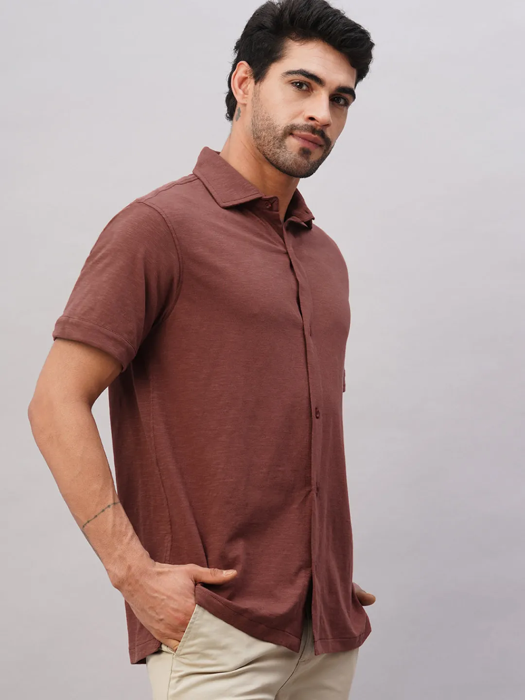 Cottonworld Regular Fit^Men's Cotton Regular Fit Tshirt