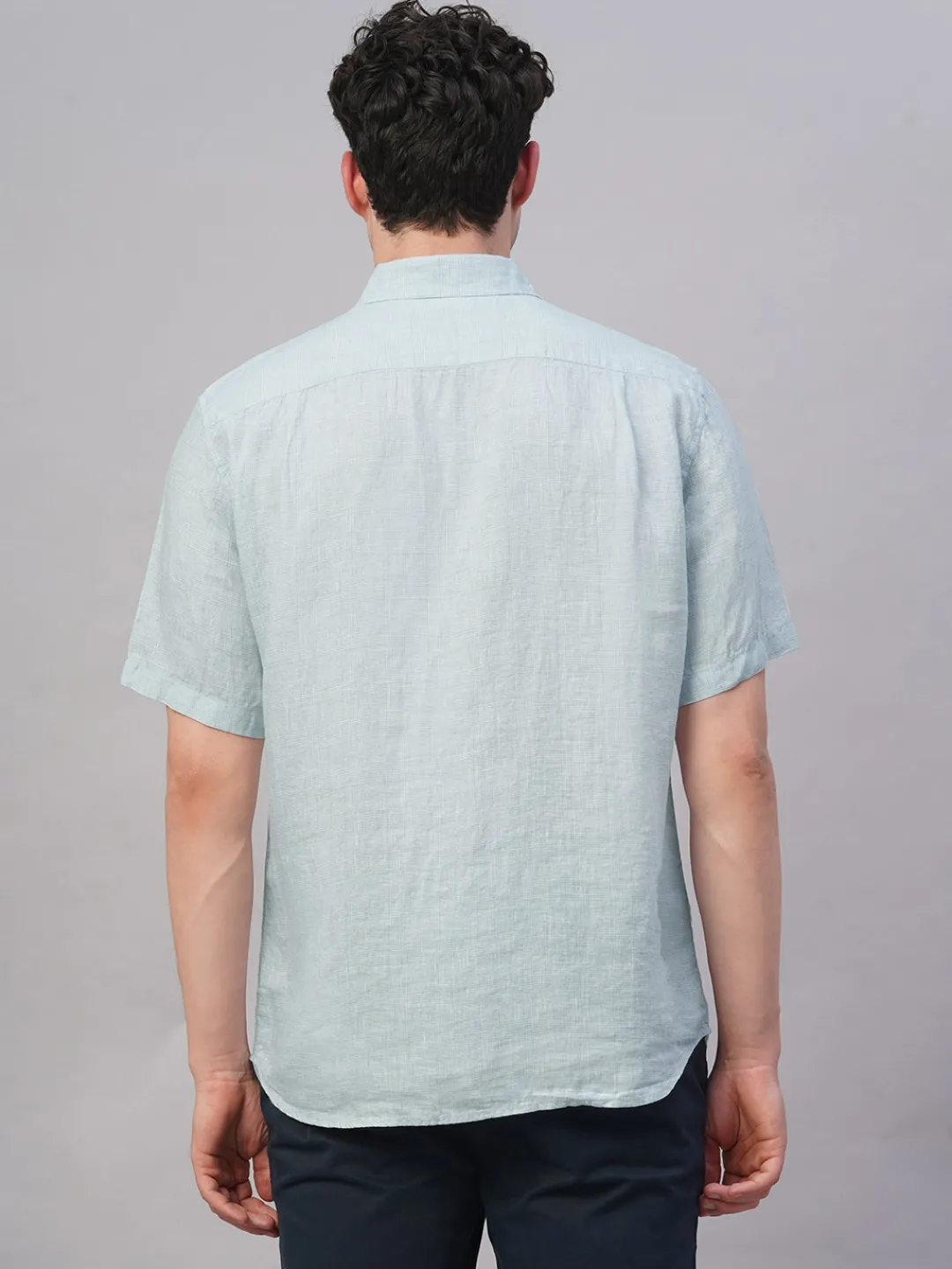 Women Cottonworld 100% Linen Shirts | 100% Linen Shirts^Men's 100% Linen Regular Fit Shirt