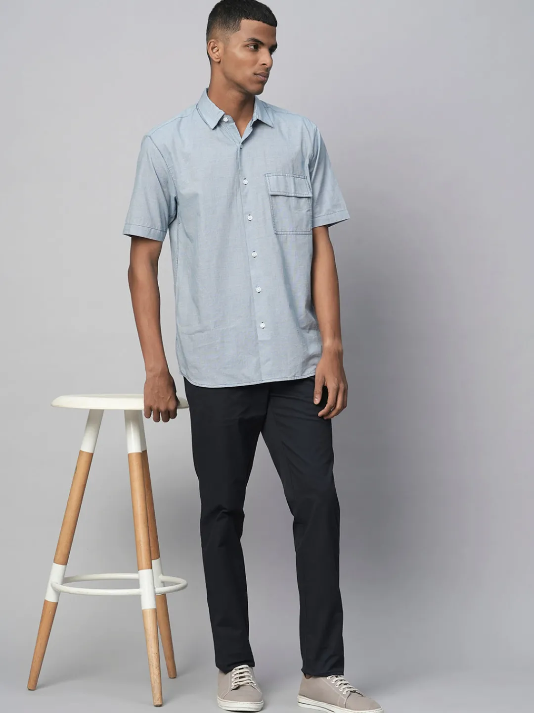 Women Cottonworld Checkered | Checkered^Men's Cotton Regular Fit Checked Shirt