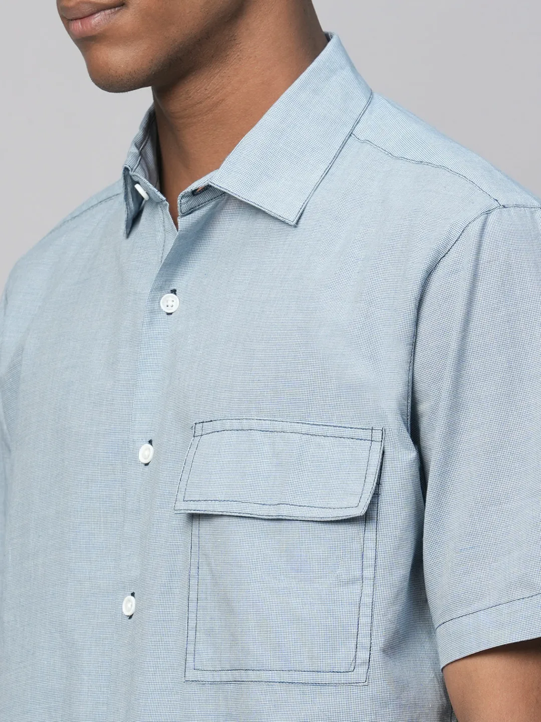 Women Cottonworld Checkered | Checkered^Men's Cotton Regular Fit Checked Shirt