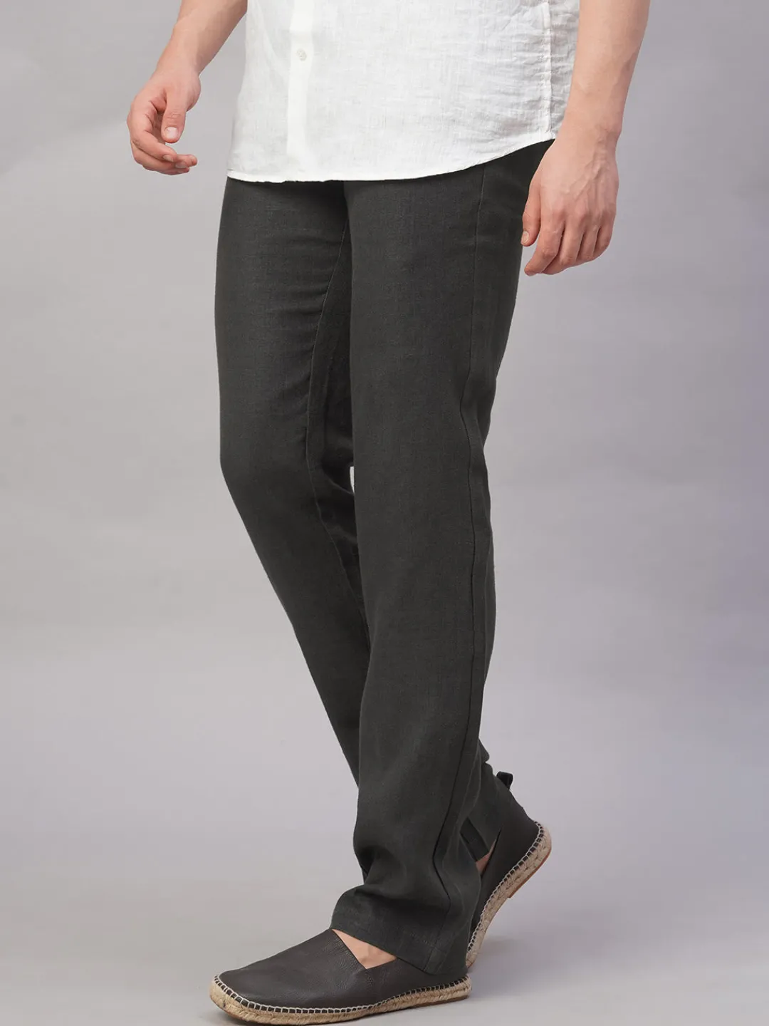 Cottonworld Pants | Pants^Men's 100% Linen Regular Fit Pant