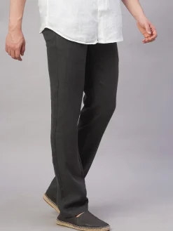 Cottonworld Pants | Pants^Men's 100% Linen Regular Fit Pant