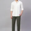 Cottonworld Pants | Pants^Men's Viscose Linen Regular Fit Pant