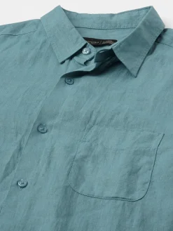 Women Cottonworld 100% Linen Shirts | 100% Linen Shirts^Men's 100% Linen Regular Fit Shirt