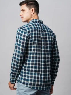 Women Cottonworld Checkered | Checkered^Men's Cotton Regular Fit Checked Shirt