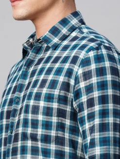 Women Cottonworld Checkered | Checkered^Men's Cotton Regular Fit Checked Shirt