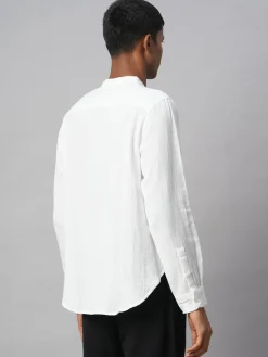 Women Cottonworld Solid | Solid^Men's 100% Cotton Loose Fit Shirt