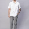 Women Cottonworld Solid | Solid^Men's 100% Cotton Regular Fit 2 Pocket Western Yoke Shirt