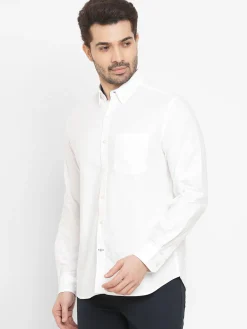 Women Cottonworld Solid | Solid^Men's 100% Cotton Regular Fit Shirt