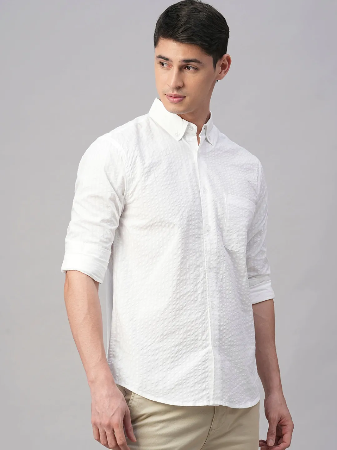 Women Cottonworld Solid | Solid^Men's 100% Cotton Regular Fit Shirt