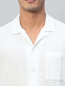 Women Cottonworld Solid | Solid^Men's 100% Cotton Regular Fit Shirt