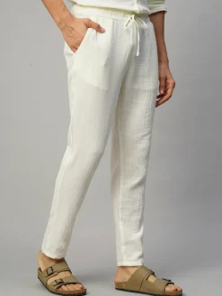 Cottonworld Slim Fit | Mens Co-Ord Sets^Men's 100% Cotton Slim Fit Pant