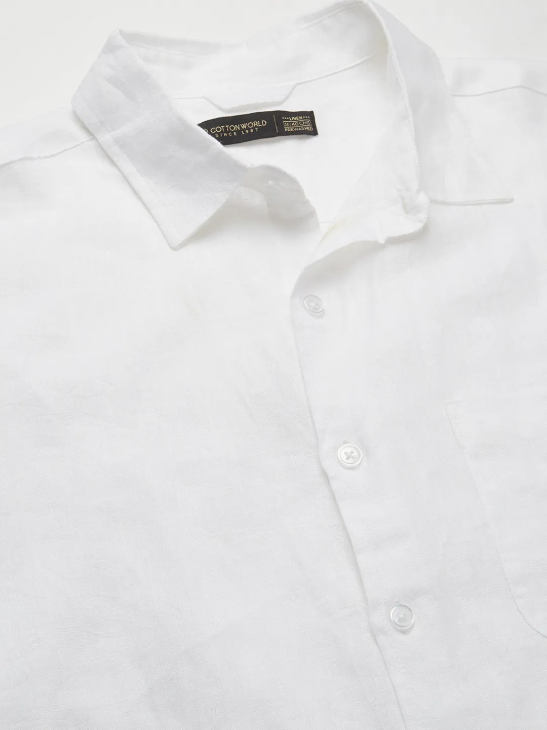 Women Cottonworld Solid | Solid^Men's 100% Cotton Slim Fit Shirt