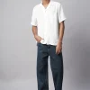 Women Cottonworld White Linen Shirts | 100% Linen Shirts^Men's 100% Linen Regular Fit Shirt
