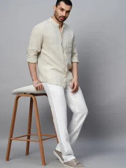 Cottonworld 100% Linen Pants | 100% Linen Pants^Men's 100% Linen Regular Fit Pant