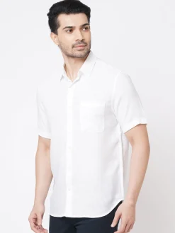 Women Cottonworld 100% Linen Shirts | 100% Linen Shirts^Men's 100% Linen Regular Fit Shirt