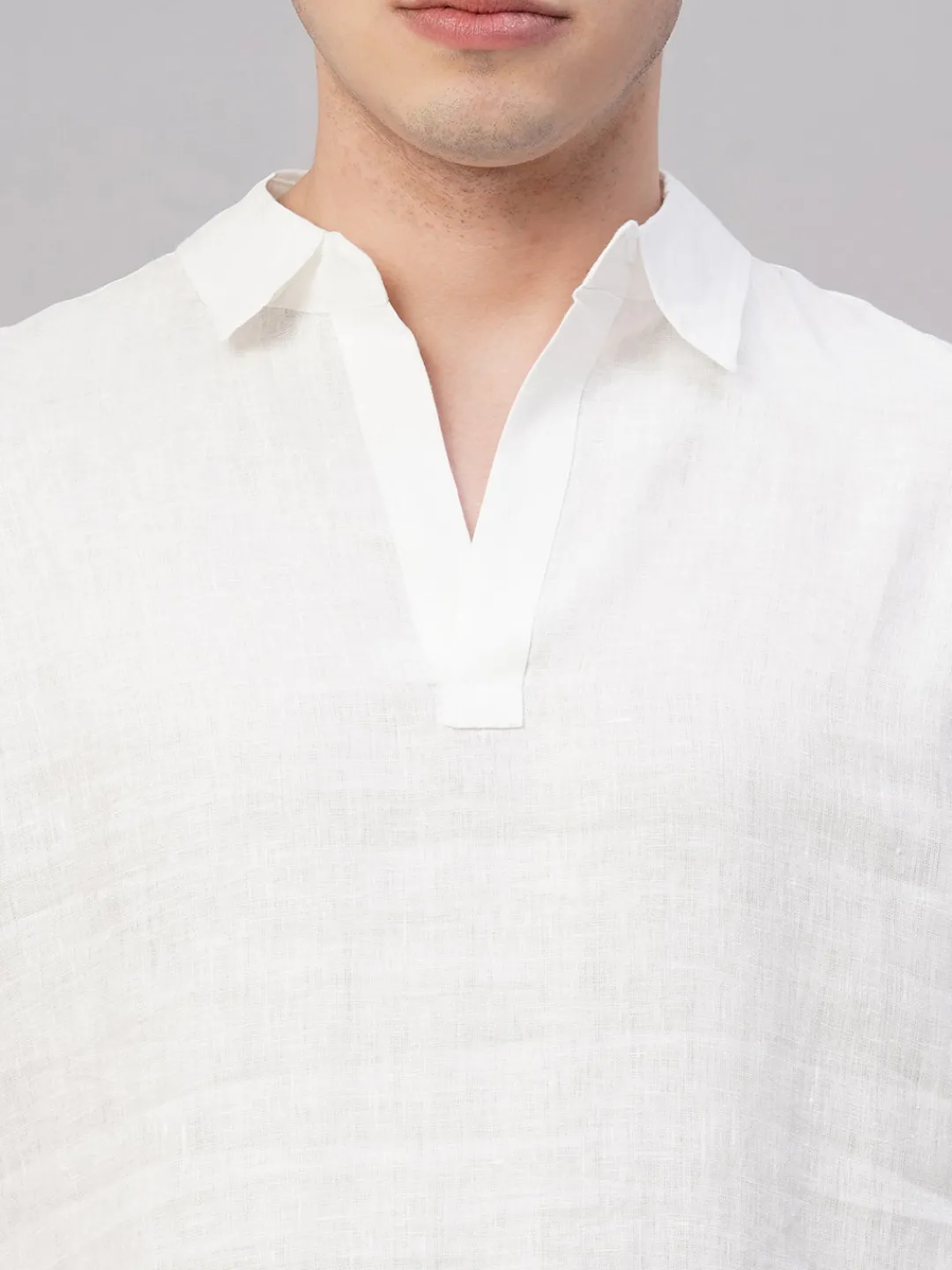 Women Cottonworld 100% Linen Shirts | 100% Linen Shirts^Men's 100% Linen Regular Fit Shirt
