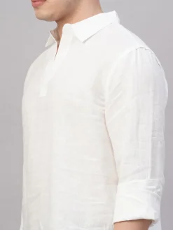 Women Cottonworld 100% Linen Shirts | 100% Linen Shirts^Men's 100% Linen Regular Fit Shirt