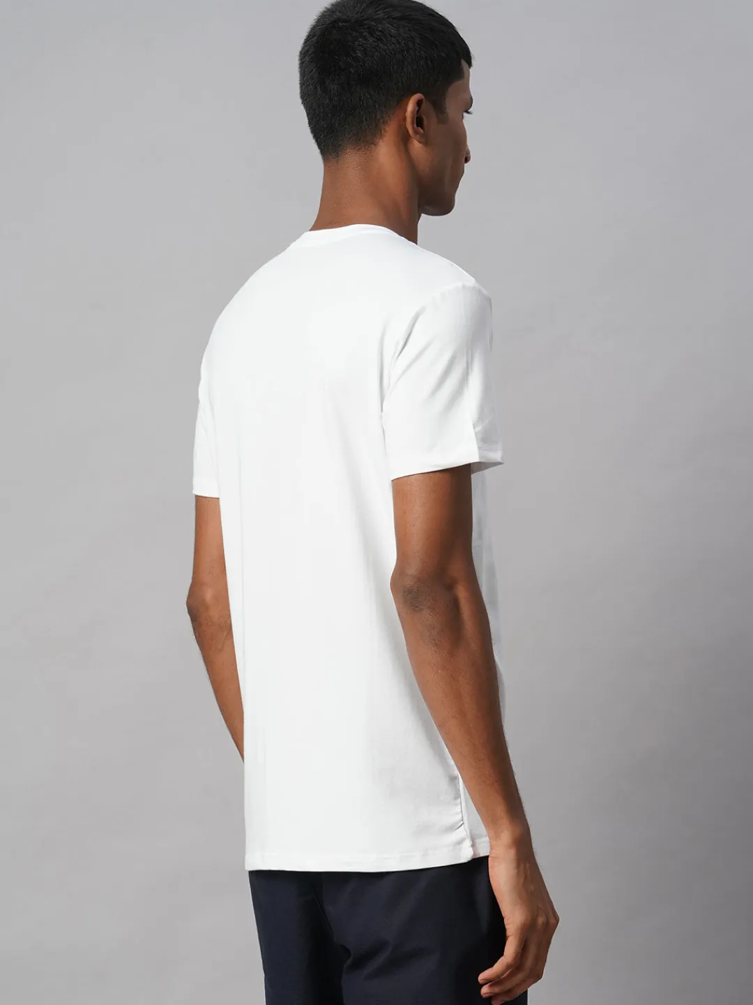 Cottonworld Men | Regular Fit^Men's Cotton Bamboo Elastane Regular Fit Tshirt