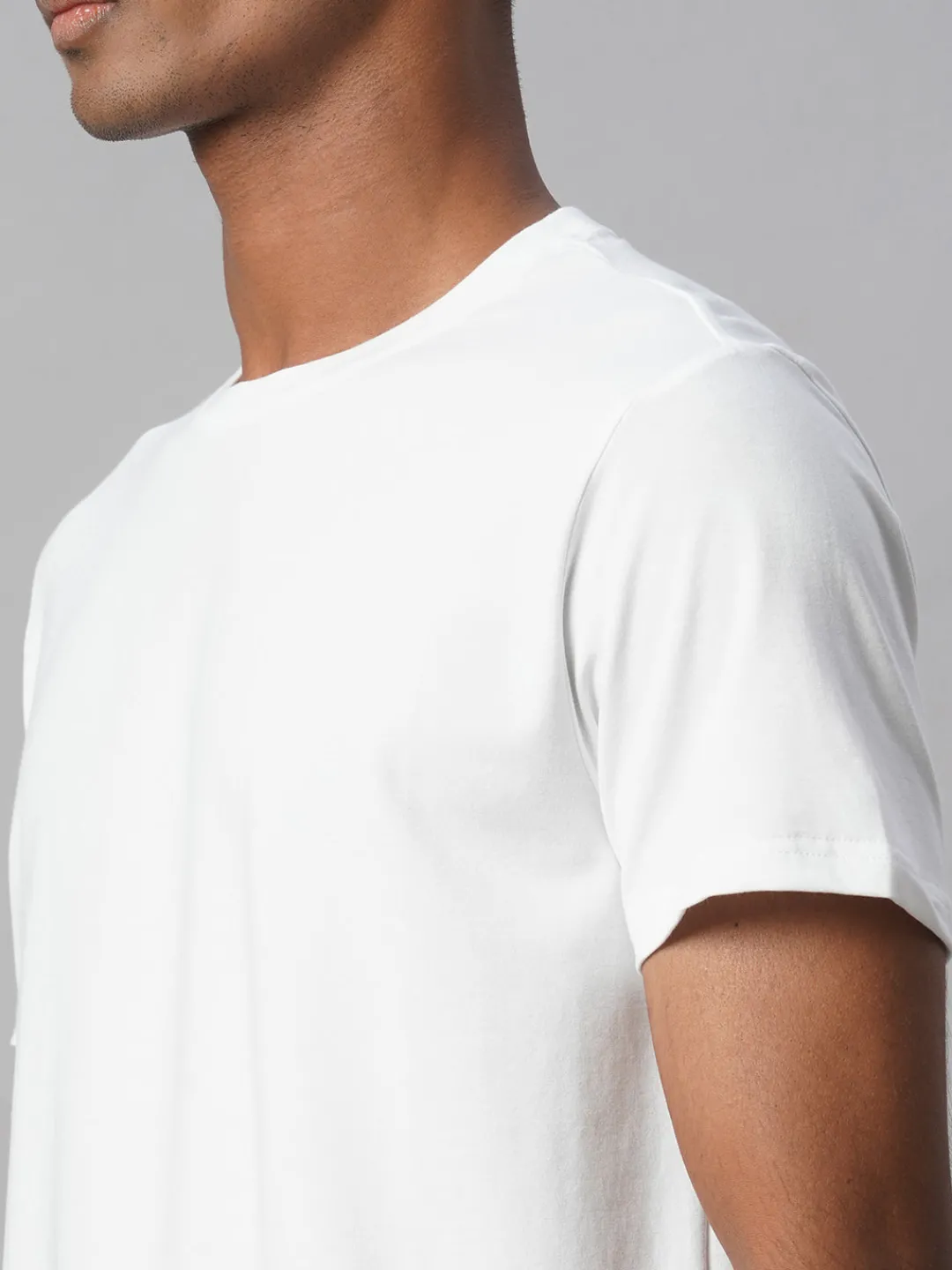 Cottonworld Men | Regular Fit^Men's Cotton Bamboo Elastane Regular Fit Tshirt