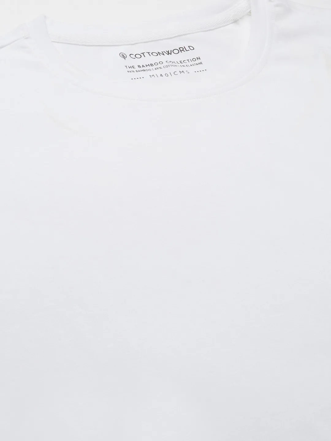 Cottonworld Men | Regular Fit^Men's Cotton Bamboo Elastane Regular Fit Tshirt