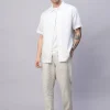 Women Cottonworld Shirts | Shirts^Men's Cotton Linen Regular Fit Summer Shirt