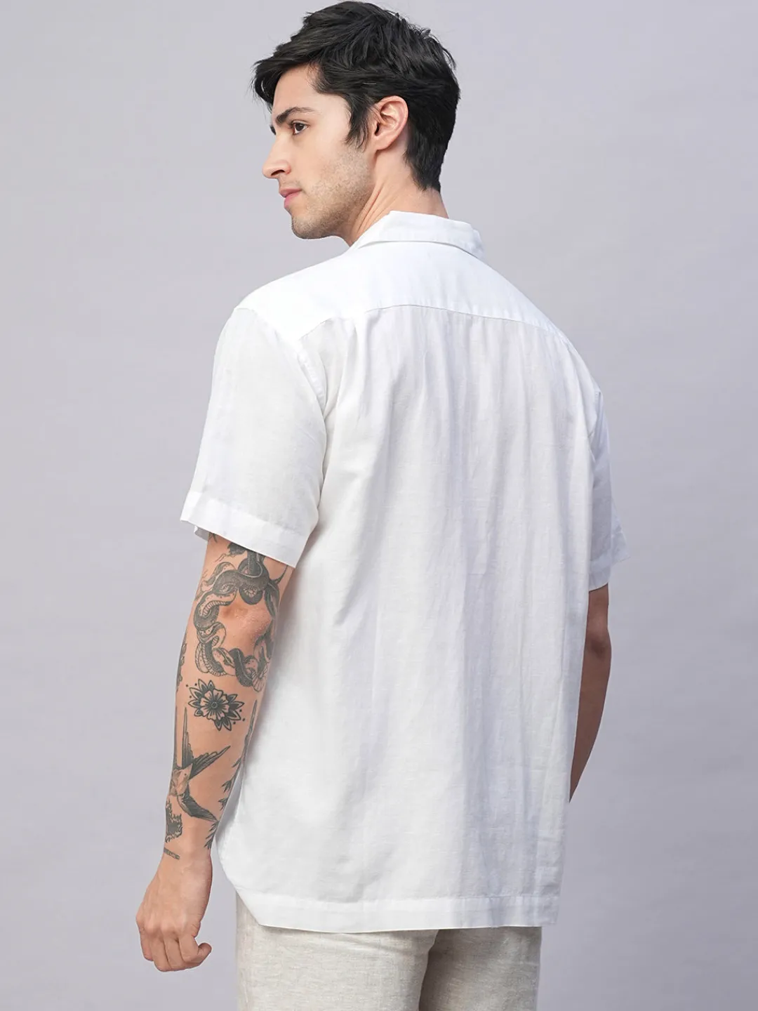 Women Cottonworld Shirts | Shirts^Men's Cotton Linen Regular Fit Summer Shirt