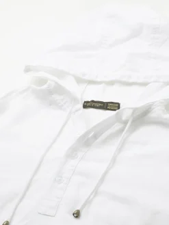 Women Cottonworld Shirts | Shirts^Men's Cotton Linen Regular Fit Hooded Shirt