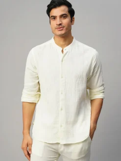 Women Cottonworld Solid | Solid^Men's Cotton Loose Fit Shirt
