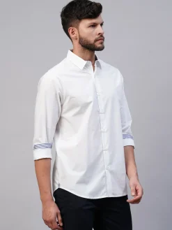 Women Cottonworld Solid | Solid^Men's Cotton Slim Fit shirt