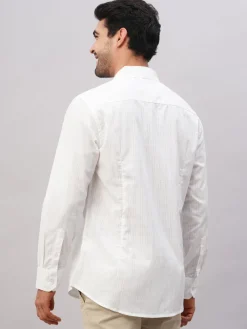 Women Cottonworld Striped | Striped^Men's Cotton Slim Fit Shirt