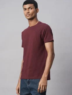 Cottonworld Men | Regular Fit^Men's Cotton Bamboo Elastane Regular Fit Tshirt