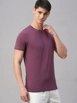 Cottonworld Men | Regular Fit^Men's Cotton Bamboo Elastane Regular Fit Tshirt