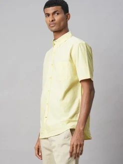 Women Cottonworld Solid | Solid^Men's Oxford 100% Cotton Regular Fit Shirt